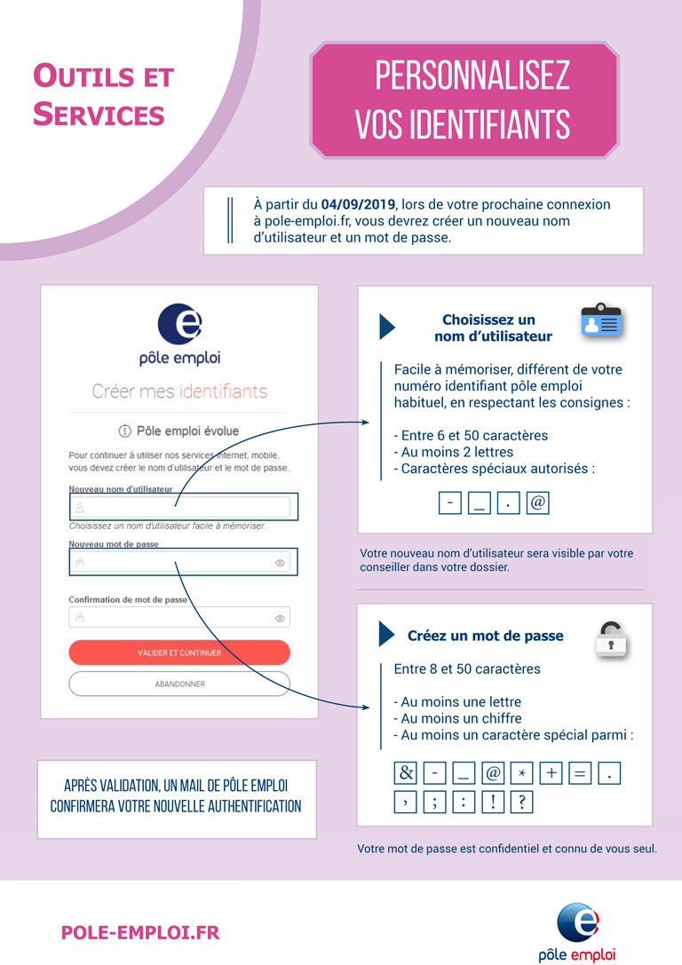 Nouvelle authentification des demandeurs d'emploi et des candidats sur pole emploi !