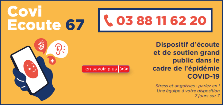 COVI ECOUTE 67 cr��e pour les habitants du D�partement face � l'�pid�mie Covid-19
